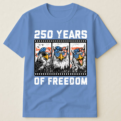 Funny Eagel 250 Years Happy -  Shirt