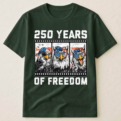Funny Eagel 250 Years Happy -  Shirt