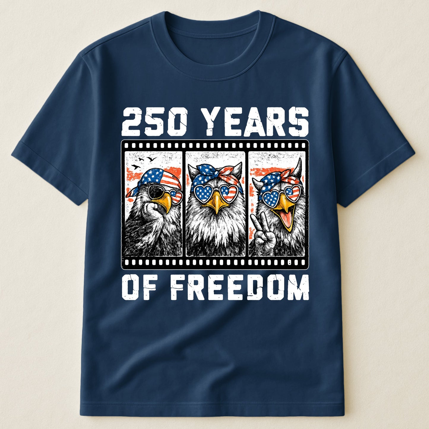Funny Eagel 250 Years Happy -  Shirt