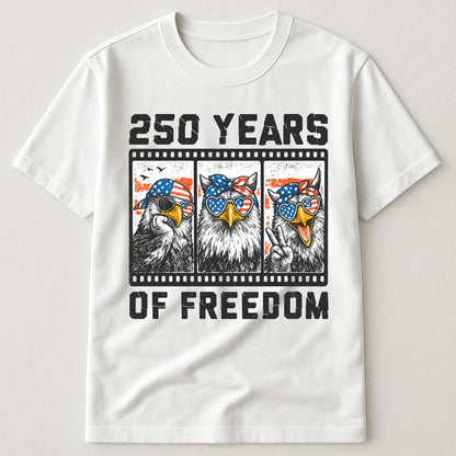 Funny Eagel 250 Years Happy -  Shirt