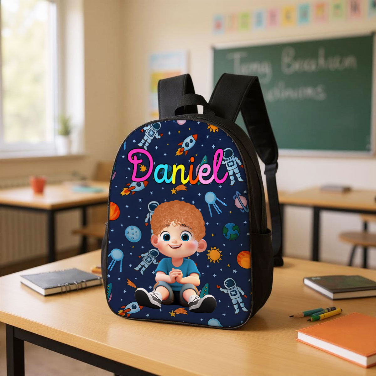 Unicorn, Mermaid, Dinosaur, Space Theme - Personalized Backpack - Back to School Backpack for Kids