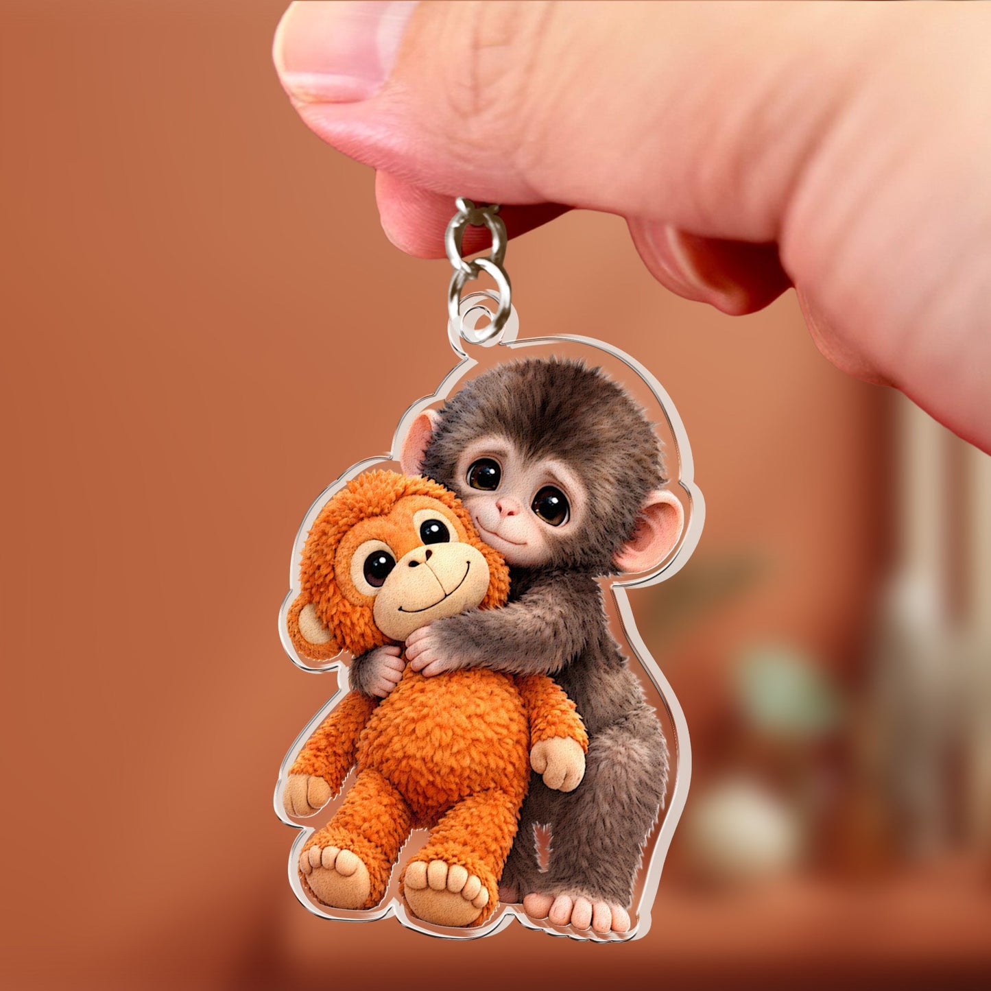 Team Punch, Punch The Abandoned Baby Monkey, Punch Support - Keychain