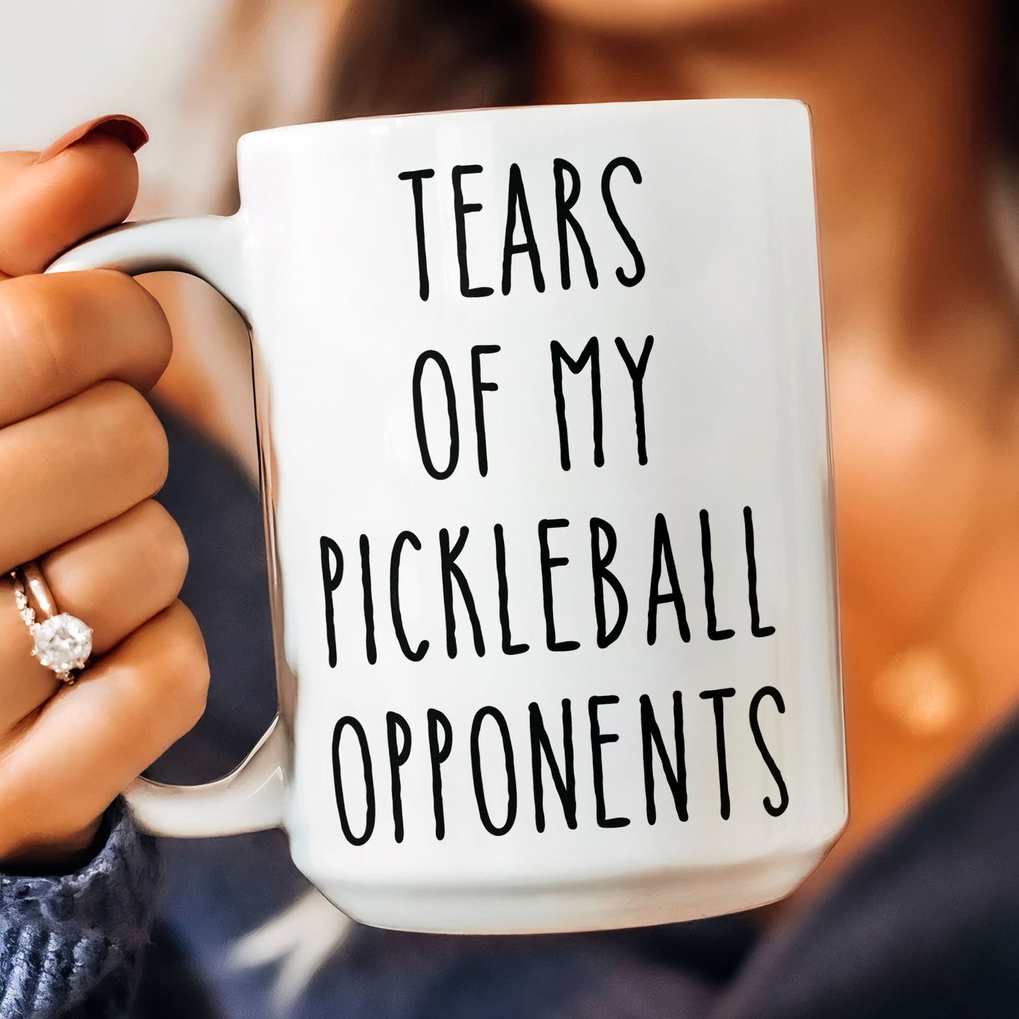Tears Of My Sport Opponents - Custom Sport - Pickleball, Golf, Tennis, Baseball, Basketball - Personalized Mug