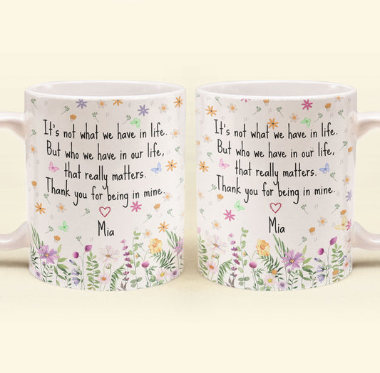 Thank You Mug - Mentor Appreciation For Coworkers, Family, Leader, Boss - Personalized Mug