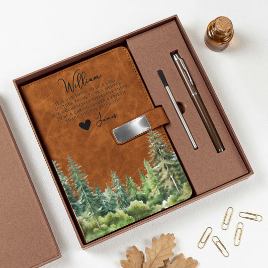 Thank You Gift For Teacher Appreciation, Coworkers, Boss, Team - Personalized Notebook Set