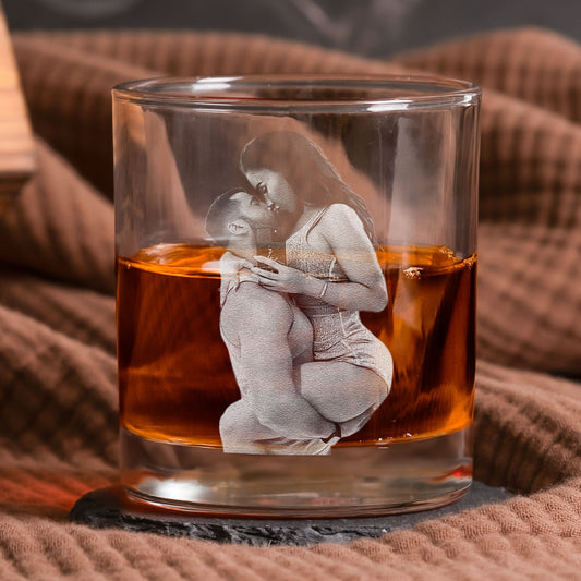 Thanks For All The Orgasms - Personalized Whiskey Glass With Photo