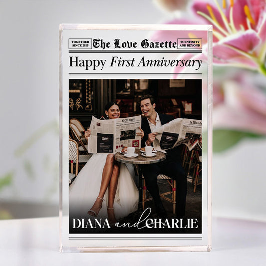 The Anniversary Times You & Me We Got This - Personalized Acrylic Photo Plaque