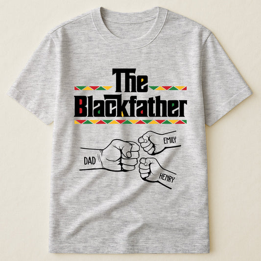 Father's Day Gifts, The Black Father Fist Bump Father's Day Gift For Dad, Husband - Personalized Shirt