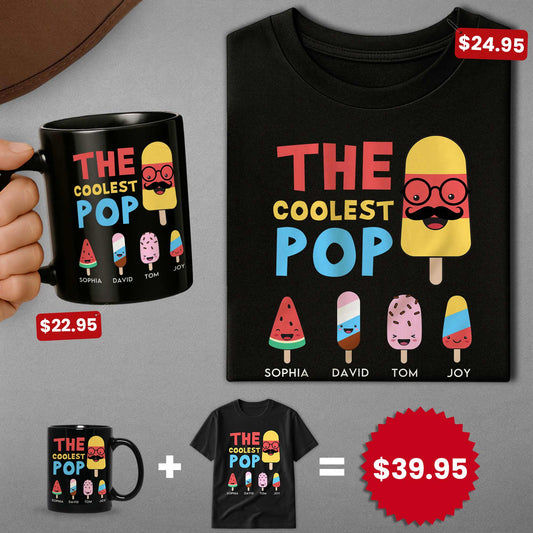 Father's Day Gifts, The Coolest Pop - Custom Father's Day Gift Set