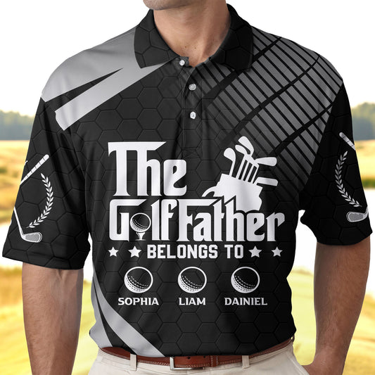 Father's Day Gifts, The Golffather - Personalized Polo Shirt