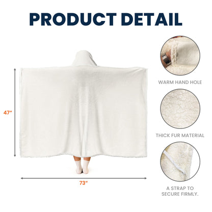 The Man The Myth The Legend Initial - Personalized Wearable Blanket Hoodie