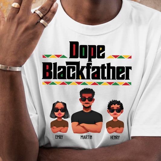 Father's Day Gifts, The Black Father New Version Father's Day Gift For Dad, Husband - Personalized Shirt