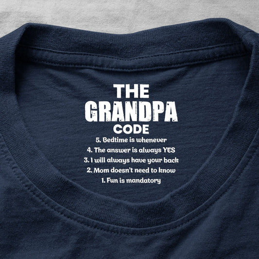 Father's Day Gifts, The Grandpa Code - Personalized Shirt