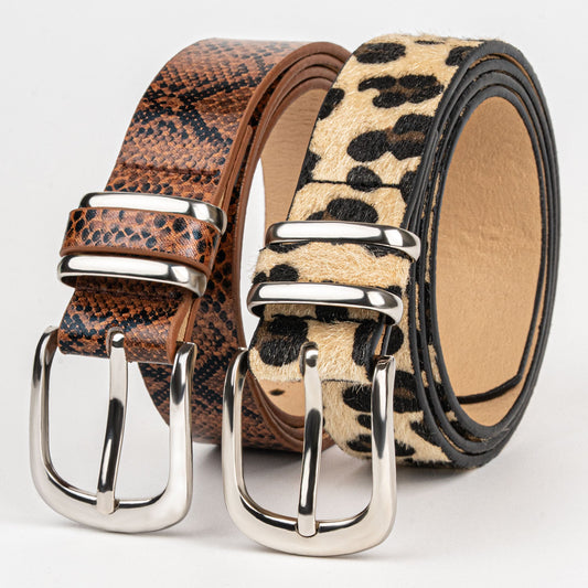 This Belt Is Your Reminder Who The F*ck You Are - Personalized Animal Print Leather Belt