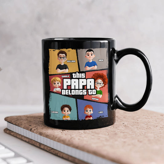 Father's Day Gifts, This Dad Belongs To - Personalized Mug