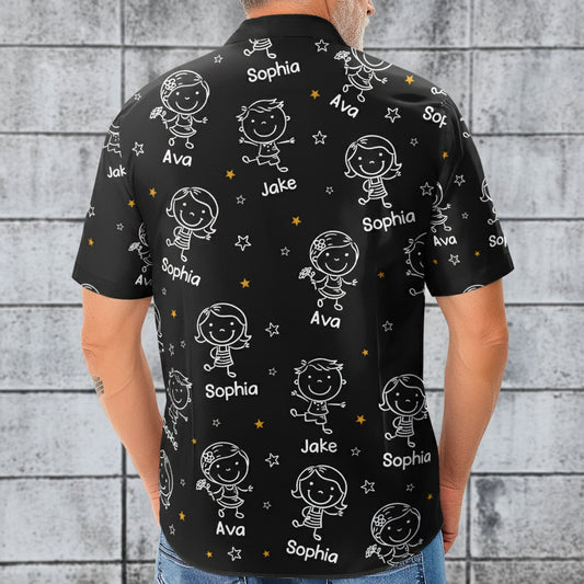 Father's Day Gifts, This Grandpa Belongs To Doodle - Personalized Hawaiian Shirt