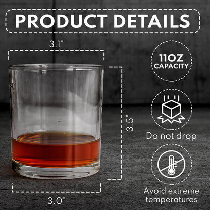 This Grandpa Belongs To - Cute Footprints - Personalized Whiskey Glass