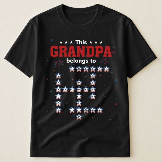 Father's Day Gifts, This Grandpa Belongs To Scrabble - Personalized Shirt