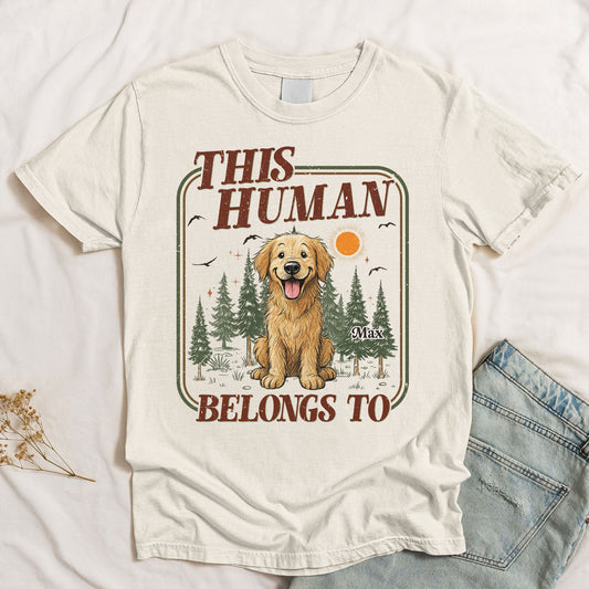 This Human Belongs To - Vintage Version - Personalized Shirt