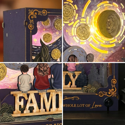 This Is Us A Little Bit Crazy A Little Bit Loud & A Whole Lot Of Love - Personalized DIY Book Nook Kit