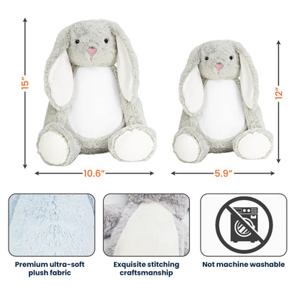 This Mother's Day I'll Be Snuggled Up In Your Tummy - Personalized Bunny Plush