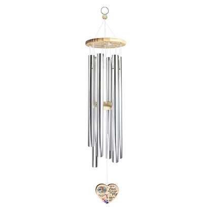Those We Love Don't Go Away They Fly - Personalized Photo Wind Chimes