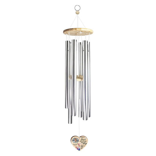 Those We Love Don't Go Away They Fly - Personalized Photo Wind Chimes