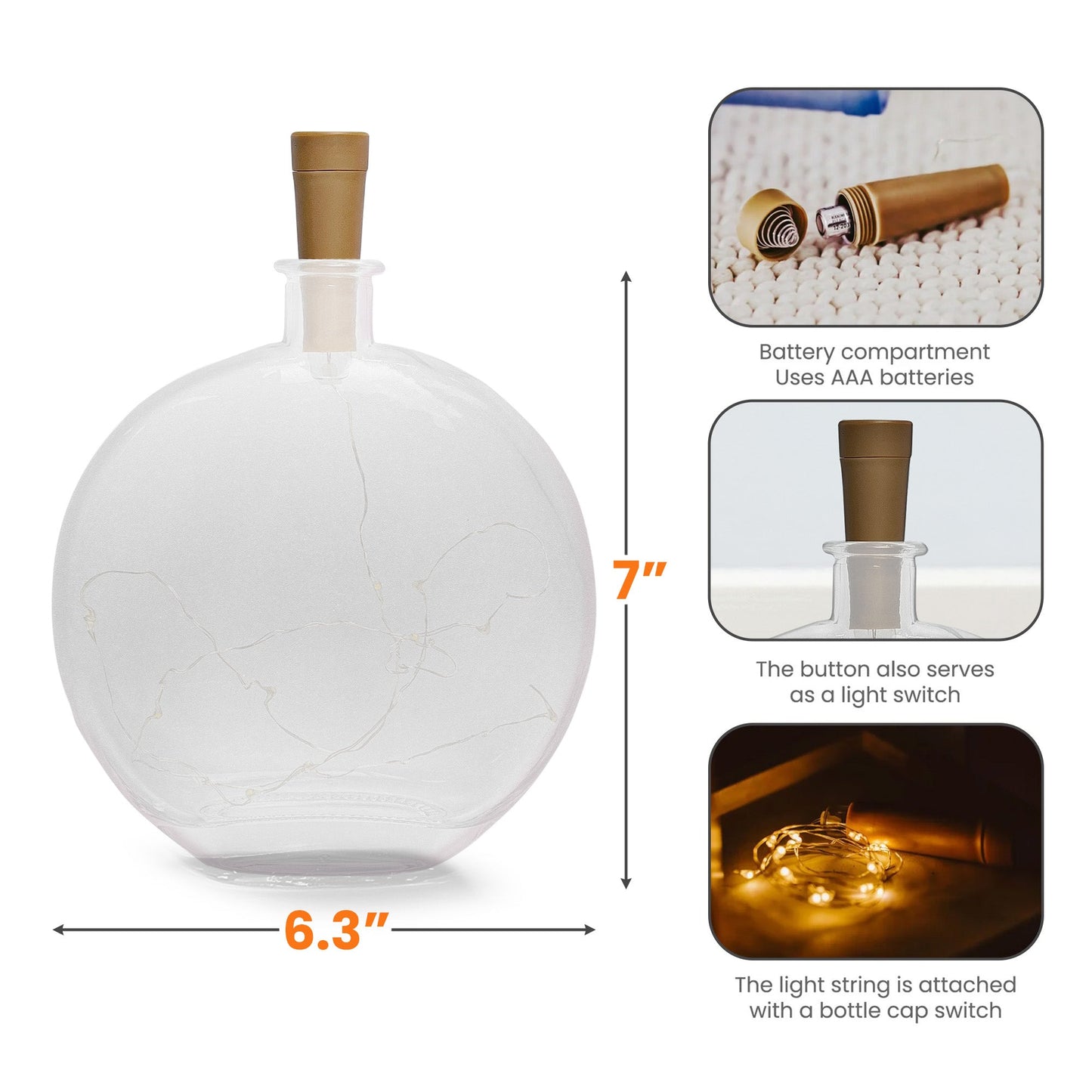 To The Moon & Back – Pet Memorial Keepsake - Personalized Round Flat Bottle Light