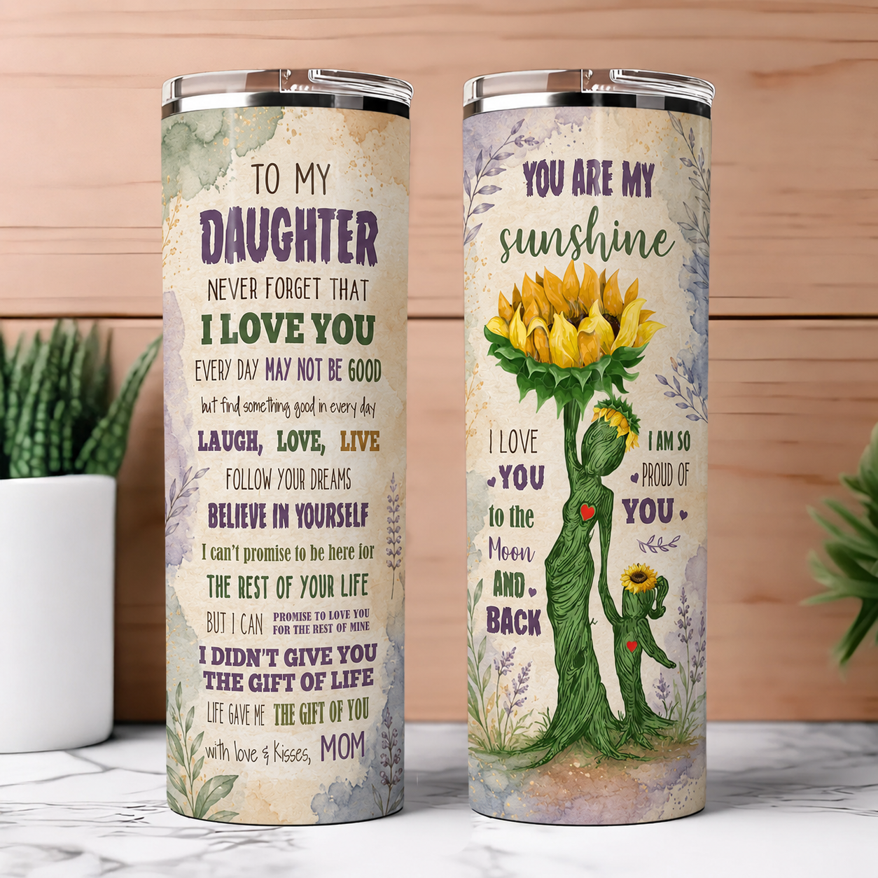 To My Daughter - Skinny Tumbler