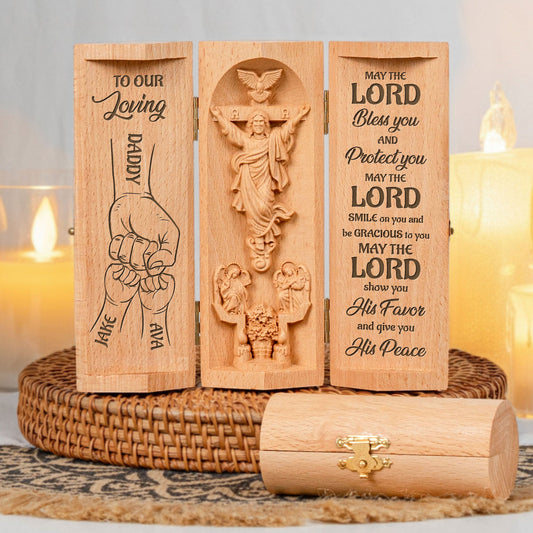 Father's Day Gifts, To My Loving Dad, Grandpa - Personalized Wooden Plaque