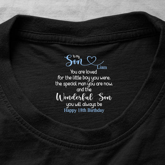 Father's Day Gifts, To My Son You Are Loved Wonderful Son Gift For Him - Personalized Shirt
