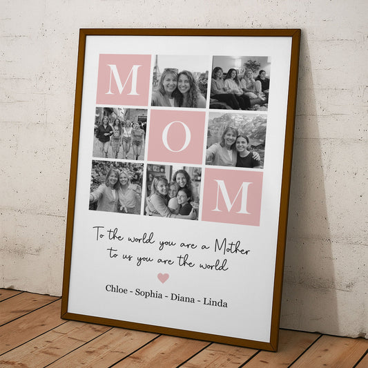 To Us You Are The World Mom - Personalized Poster