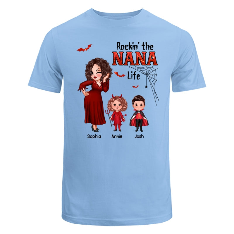 Pretty Grandma Mom Halloween Rockin‘ The Grandma Mom Life Shirt