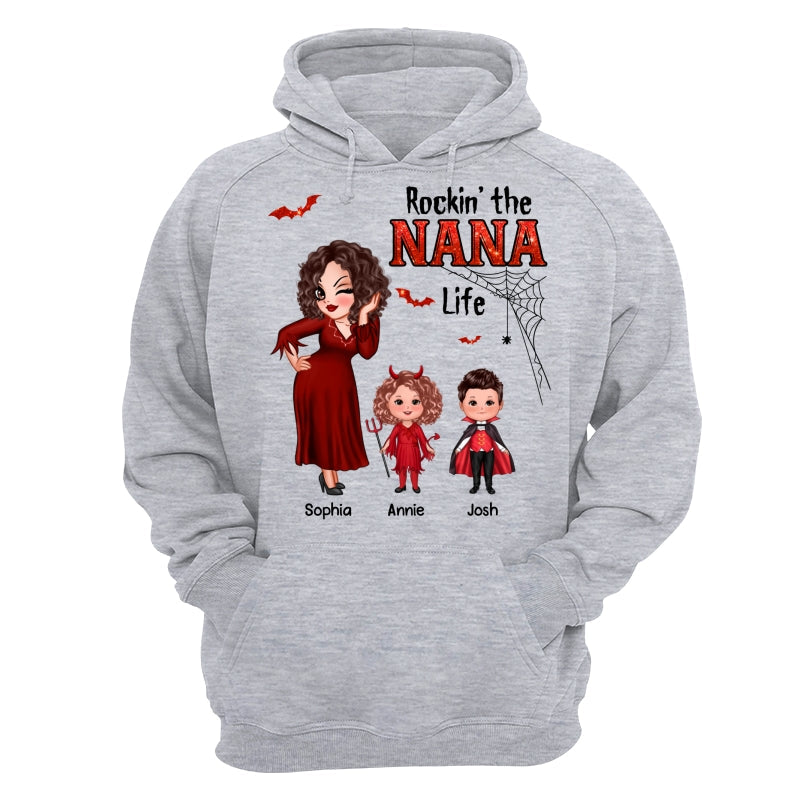 Pretty Grandma Mom Halloween Rockin‘ The Grandma Mom Life Shirt