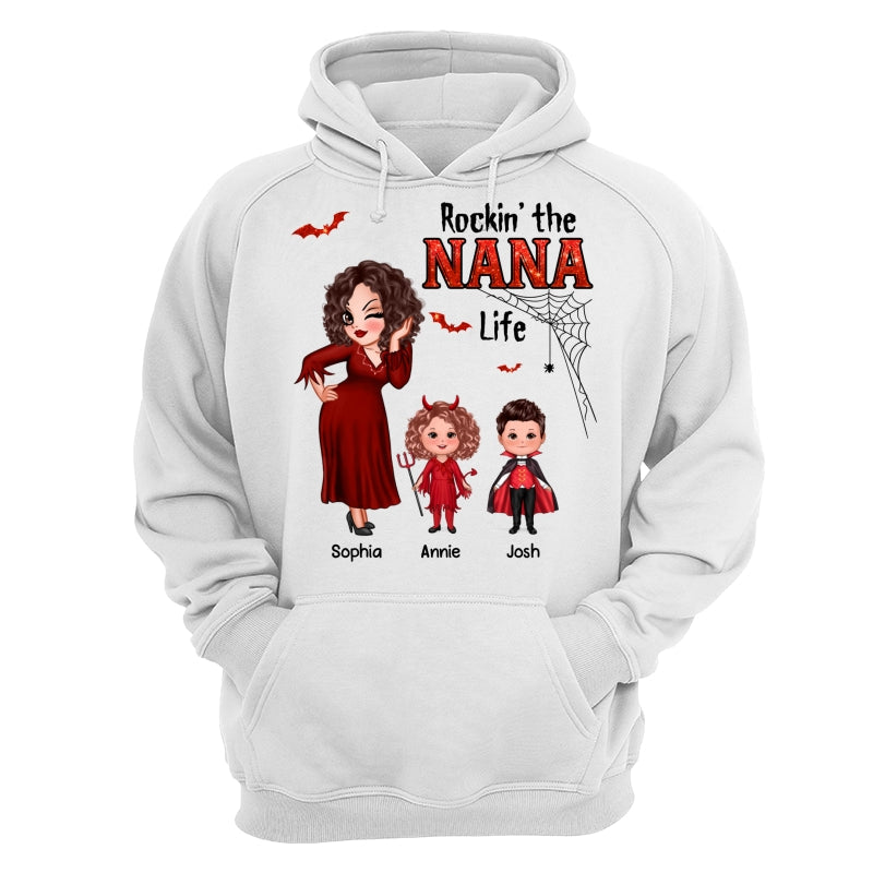 Pretty Grandma Mom Halloween Rockin‘ The Grandma Mom Life Shirt