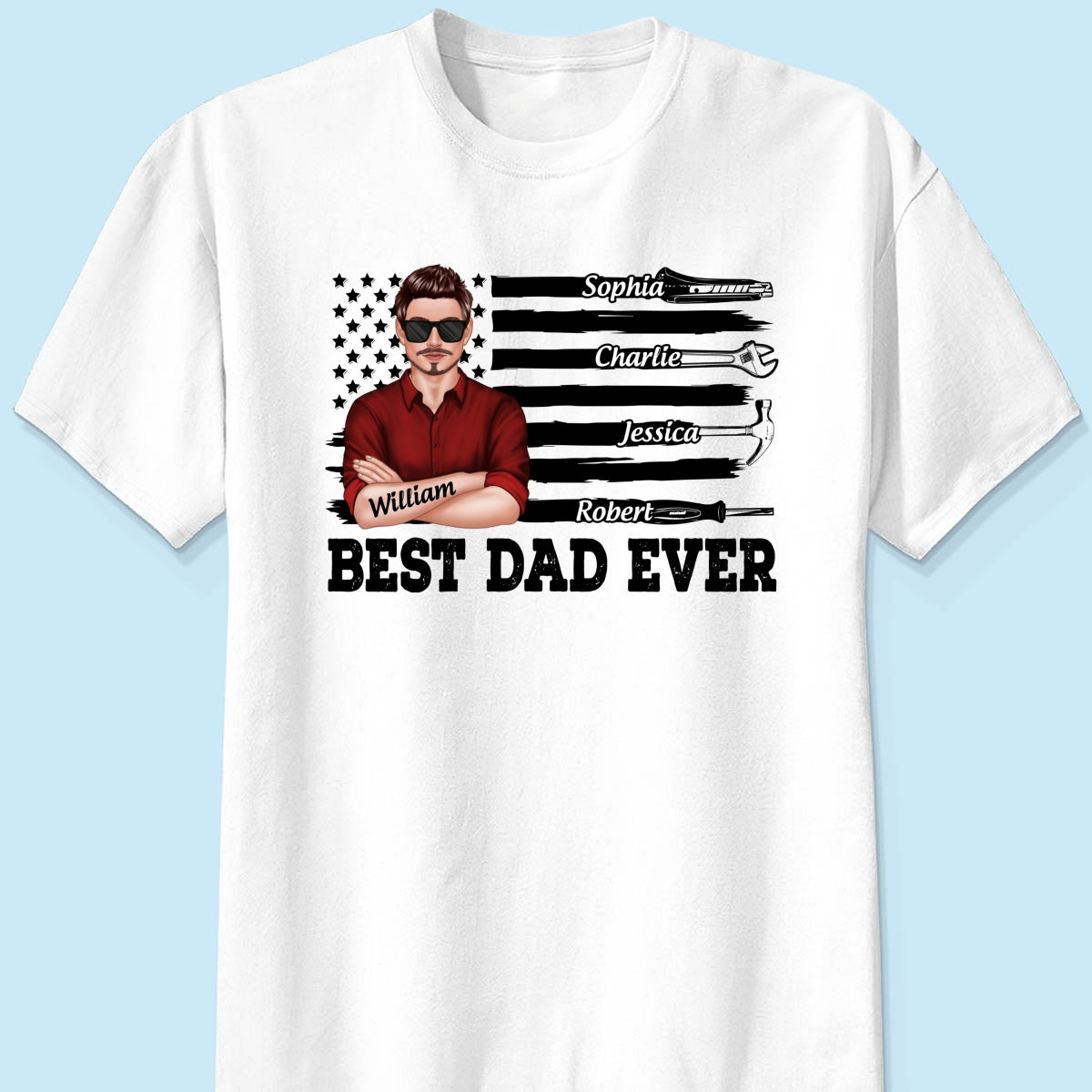 Best American Dad Mechanic Dad Personalized Shirt