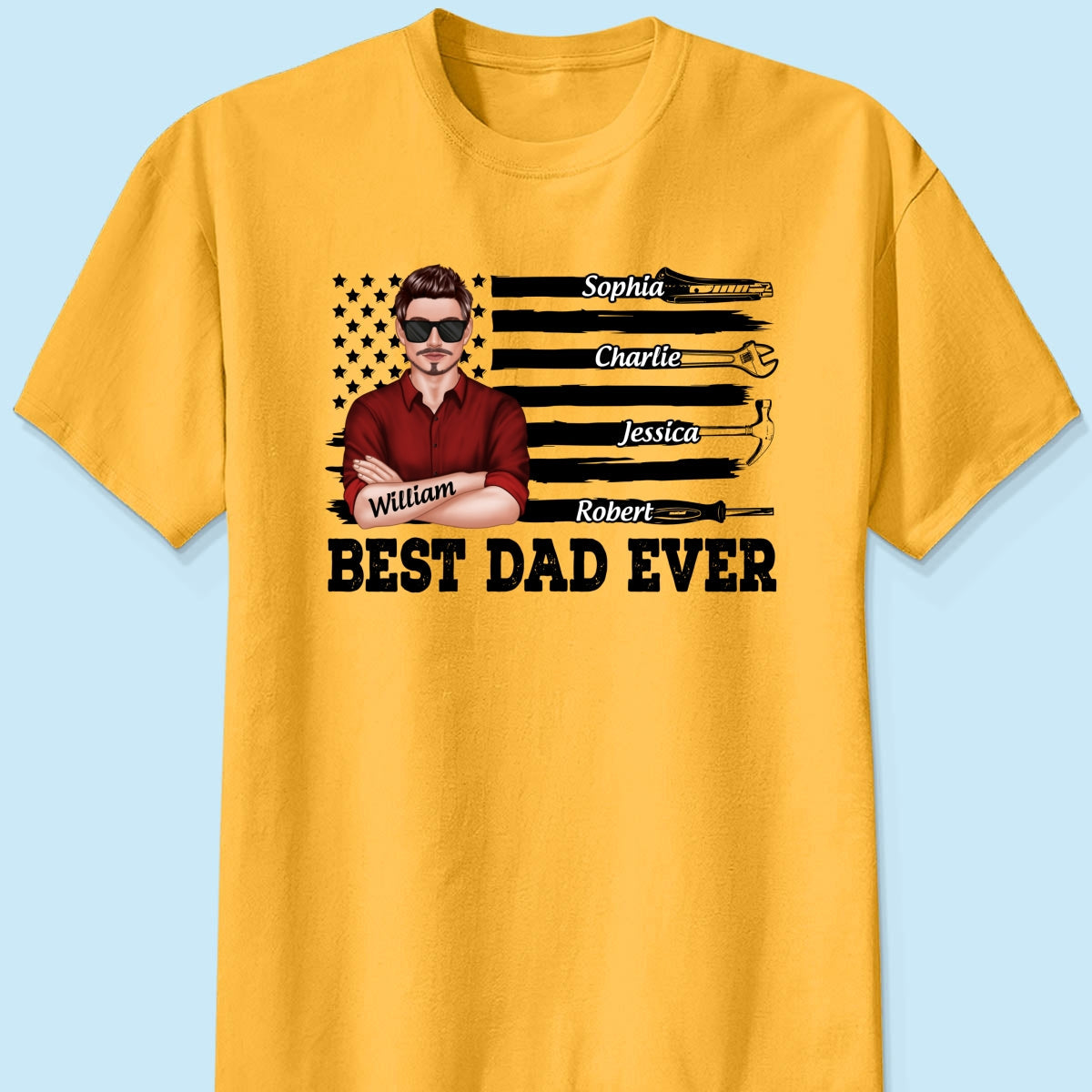 Best American Dad Mechanic Dad Personalized Shirt