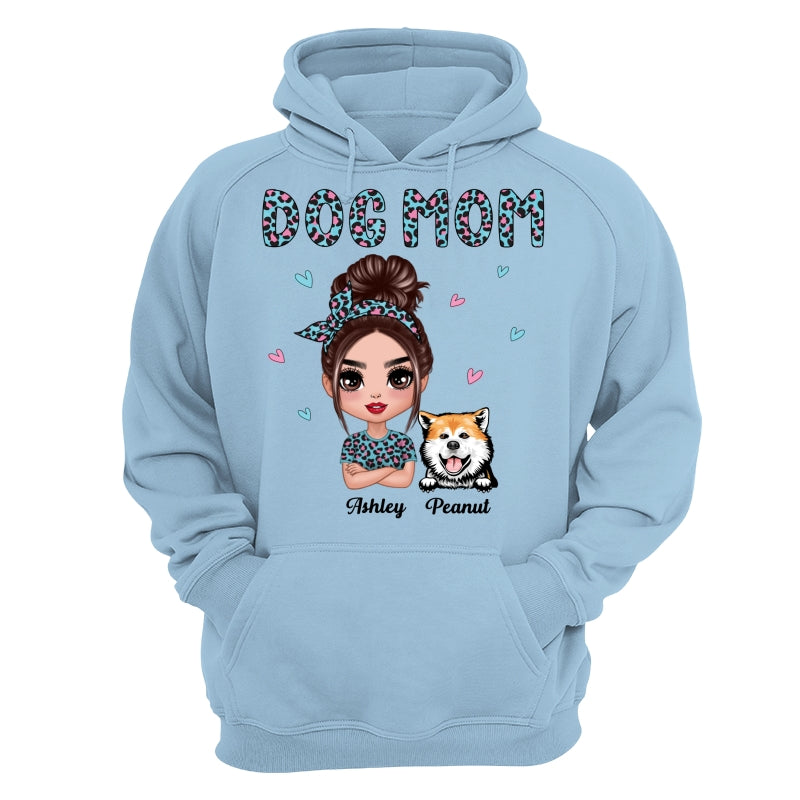Colorful Leopard Pattern Doll Dog Mom Gift For Dog Lovers Personalized Shirt