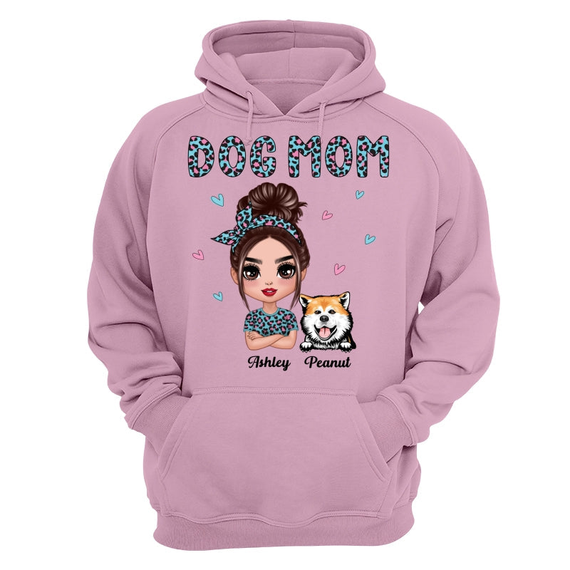 Colorful Leopard Pattern Doll Dog Mom Gift For Dog Lovers Personalized Shirt
