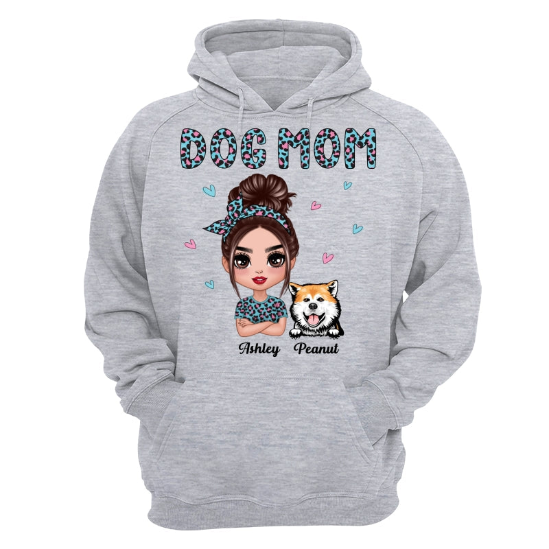 Colorful Leopard Pattern Doll Dog Mom Gift For Dog Lovers Personalized Shirt