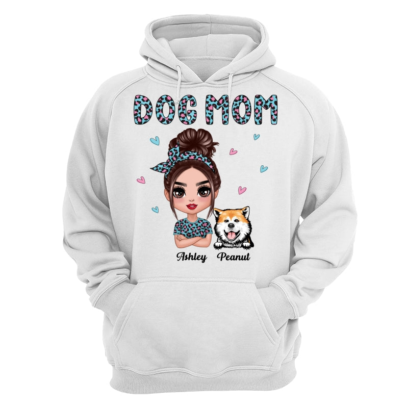 Colorful Leopard Pattern Doll Dog Mom Gift For Dog Lovers Personalized Shirt