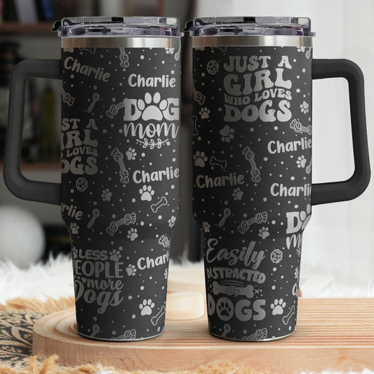 Unbreakable Bond Of A Girl & Her Dogs - Personalized 40oz Tumbler