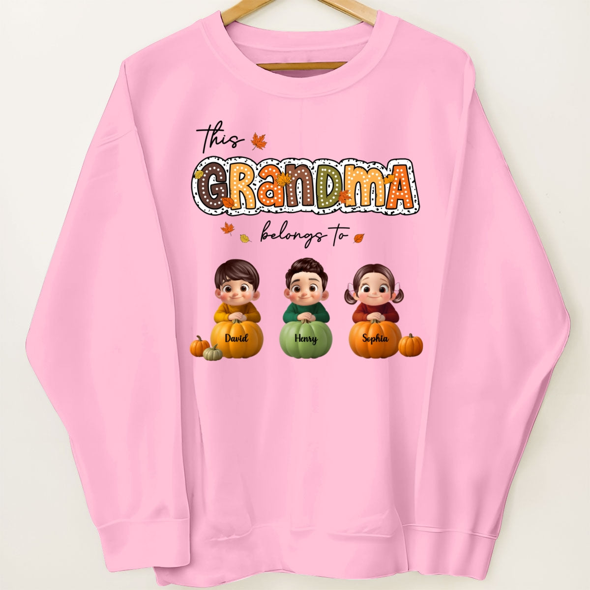Fall Season Cozy Vibe Grandma Personalized Sweatshirt