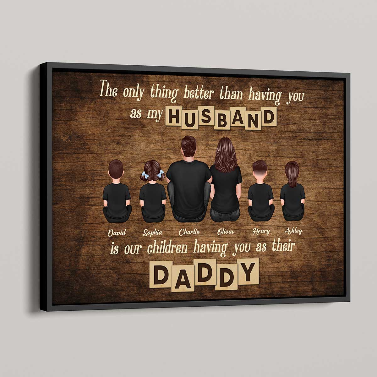 The Only Thing Better Than Gift for Dad Grandpa, Personalized Horizontal Poster