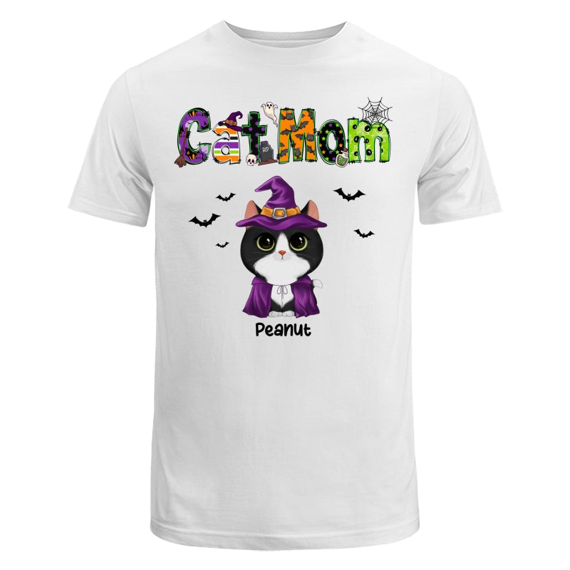 Halloween Watercolor Cute Cats Cat Mom Personalized Shirt