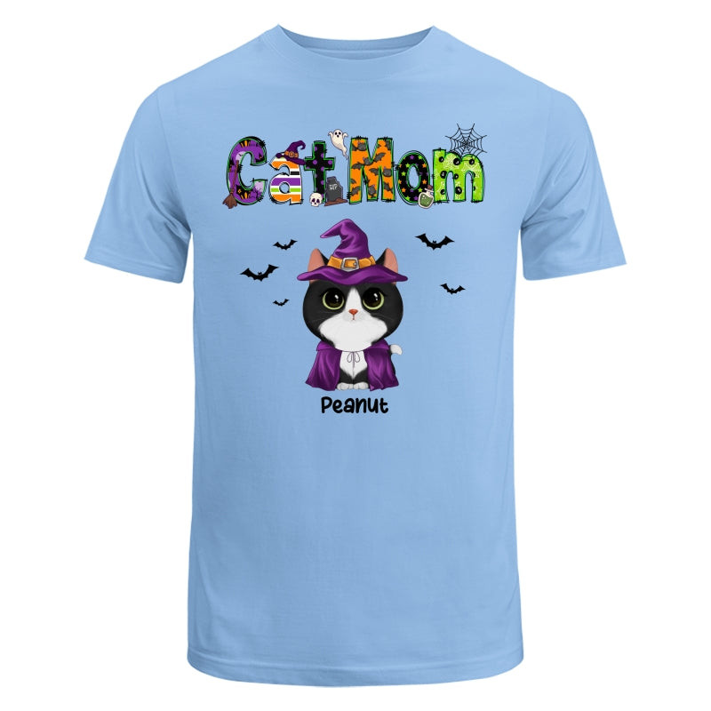 Halloween Watercolor Cute Cats Cat Mom Personalized Shirt