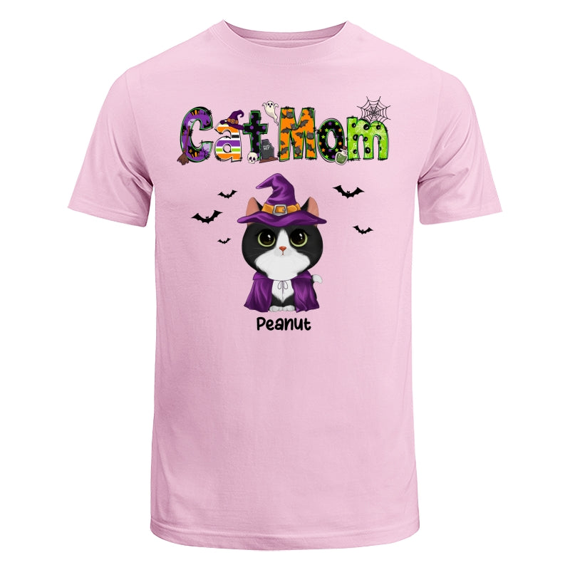 Halloween Watercolor Cute Cats Cat Mom Personalized Shirt