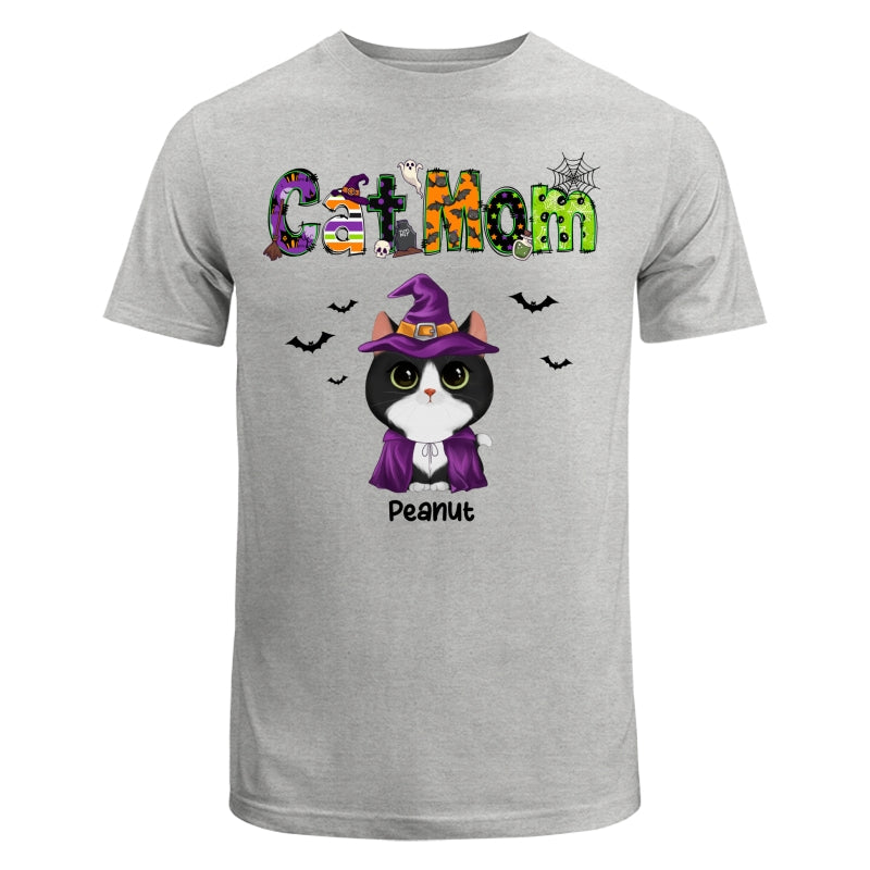 Halloween Watercolor Cute Cats Cat Mom Personalized Shirt
