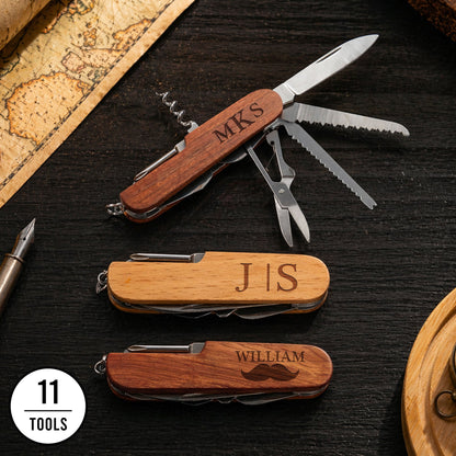 Vintage Monogram - Personalized Multi Tool Knife