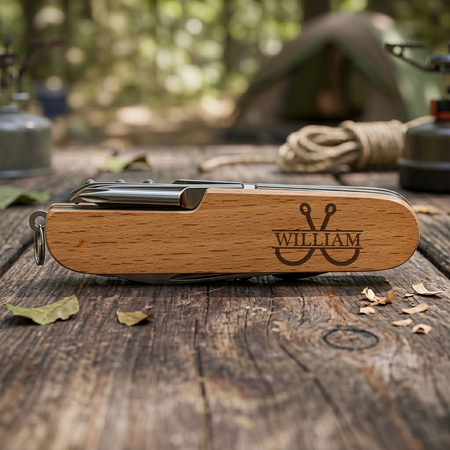Vintage Monogram - Personalized Multi Tool Knife